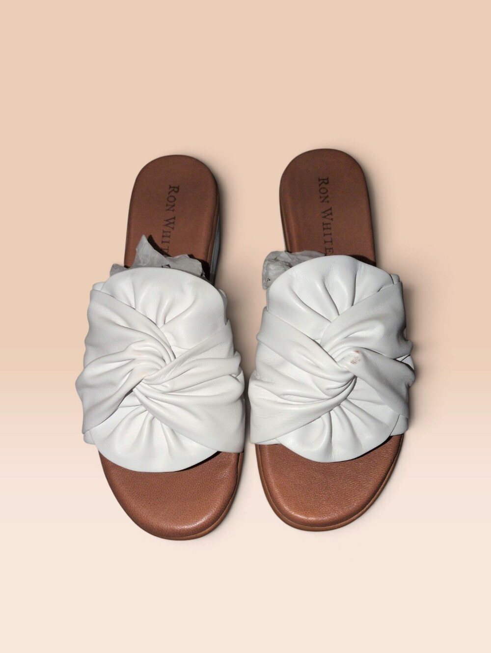 Ron White Priscilla Wedge Slide Size 40 9.5 US MADE IN ITALY